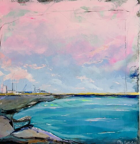 The Horizon is Gold von Ellie Lasthiotaki, Malerei kaufen auf Singulart