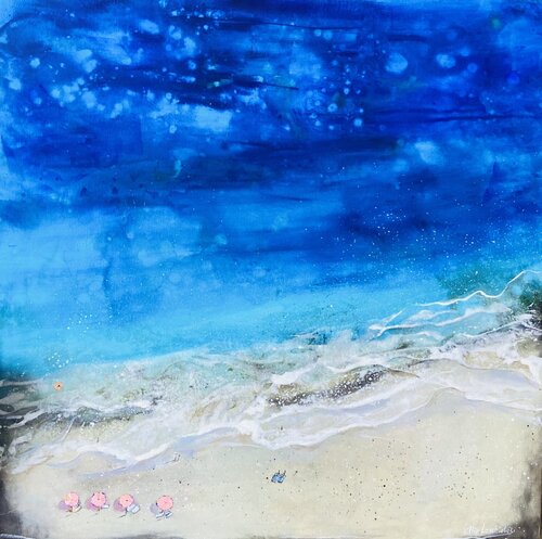 Serenity shores di Ellie Lasthiotaki, Pittura in vendita su Singulart