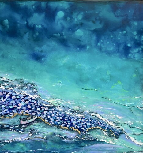 Coastal Refuge von Ellie Lasthiotaki, Malerei kaufen auf Singulart