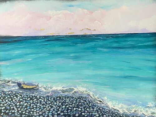 Divine Arrival di Ellie Lasthiotaki, Pittura in vendita su Singulart