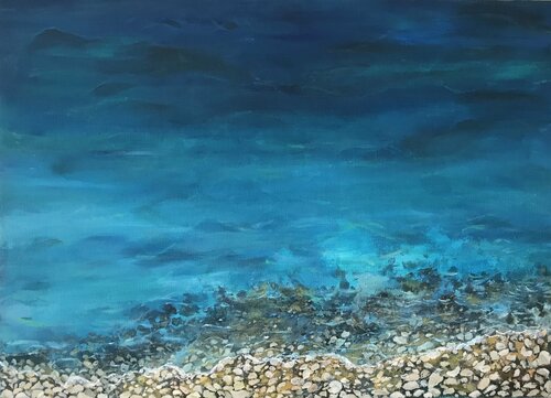 Pebbles van Ellie Lasthiotaki, Schilderij te koop op Singulart