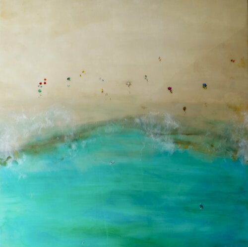 Sea from above van Ellie Lasthiotaki, Schilderij te koop op Singulart