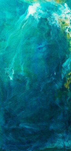 Turquoise di Ellie Lasthiotaki, Pittura in vendita su Singulart