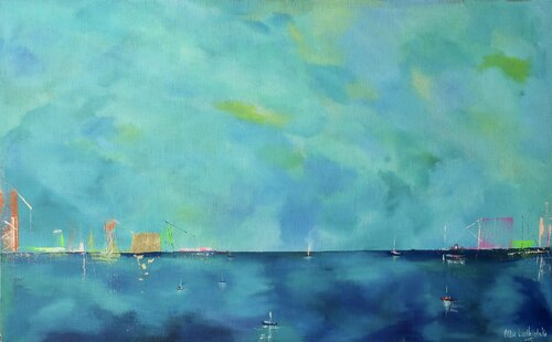 Harbour Impressions di Ellie Lasthiotaki, Pittura in vendita su Singulart