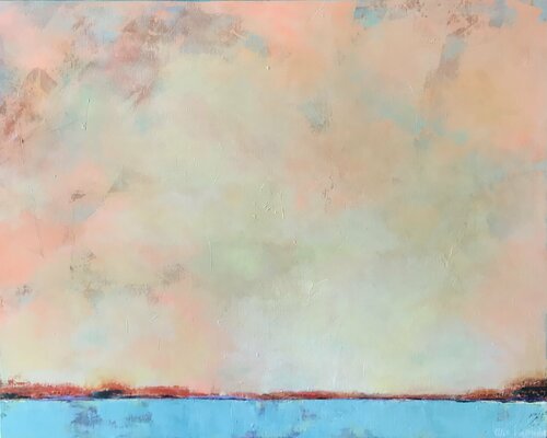 Absentminded sunset di Ellie Lasthiotaki, Pittura in vendita su Singulart