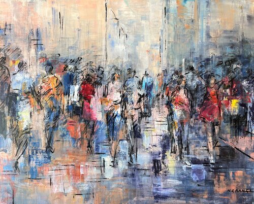 scène de rue 1 by nathalie grange, Other Media for Sale on Singulart