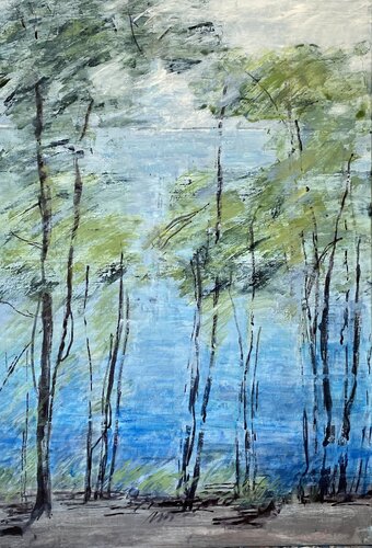 vue sur mer 3 van nathalie grange, Schilderij te koop op Singulart