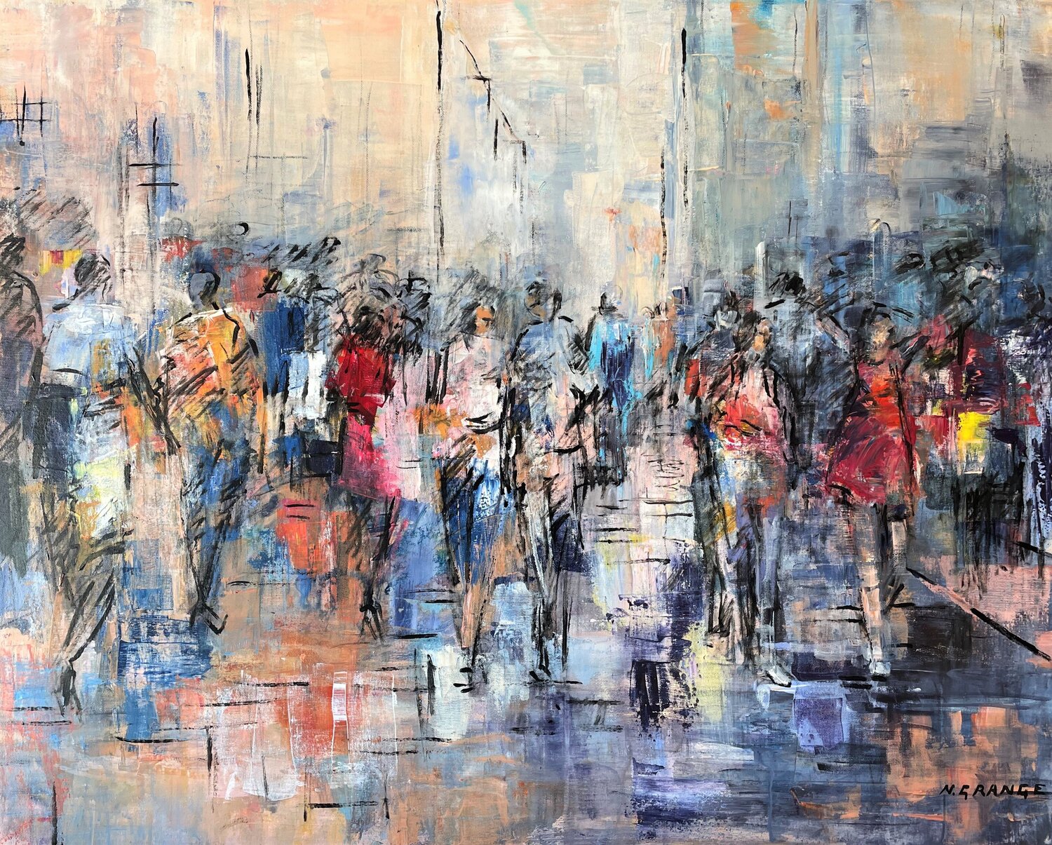 scène de rue 1 nathalie grange