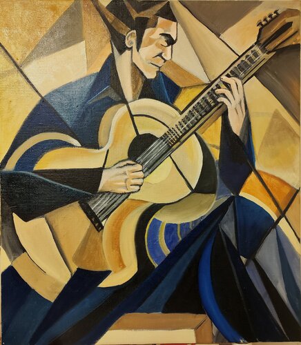 Song of Guitar de Srdjan Stanojkovic, Pintura a la venta en Singulart