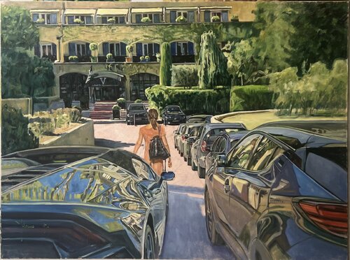 L'entrée de Valrugues, Saint rémy de provence di Andreas VANPOUCKE, Pittura in vendita su Singulart