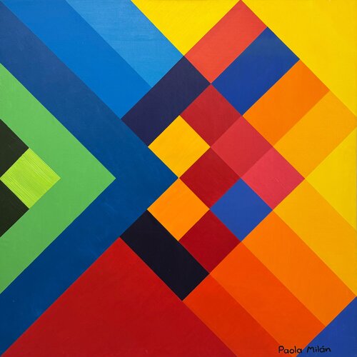 ESTRUCTURANDO EL PUNTO von Paola Milán, Malerei kaufen auf Singulart