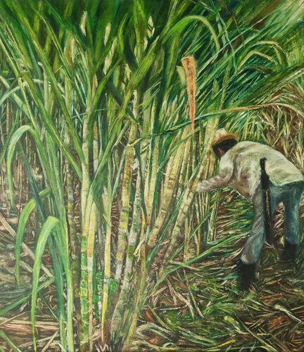 Recolector by Javier Parra, Painting for Sale on Singulart