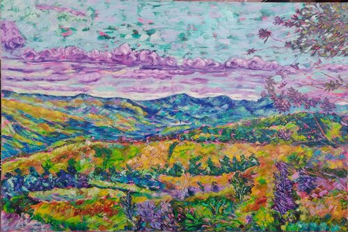 El horizonte by Javier Parra, Painting for Sale on Singulart