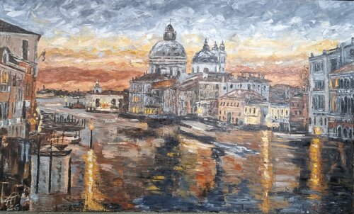 Ocaso sobre el Gran Canal di Javier Parra, Pittura in vendita su Singulart