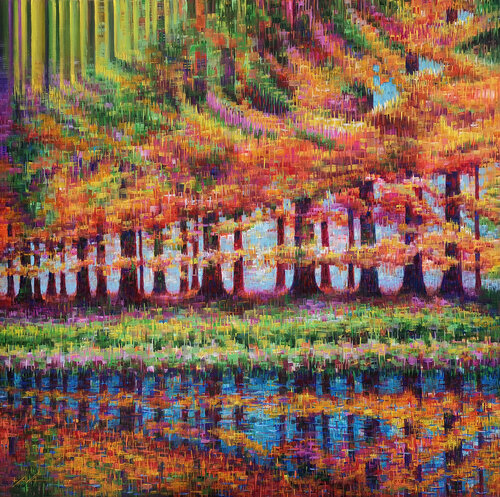 Crystal Dialogue #21 by LAVA Ghayas, Painting for Sale on Singulart