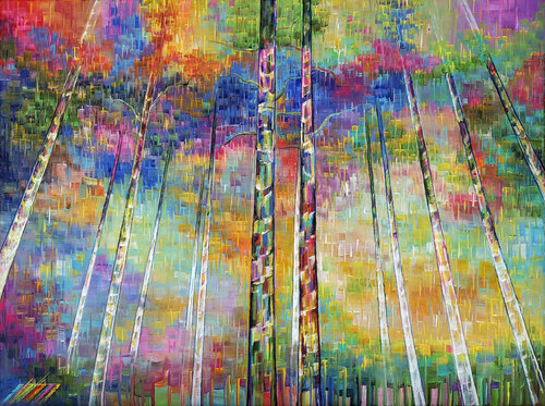Crystal Dialogue #15 by LAVA Ghayas, Painting for Sale on Singulart