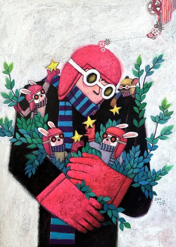 A dream together by KIM Younggon, Painting for Sale on Singulart