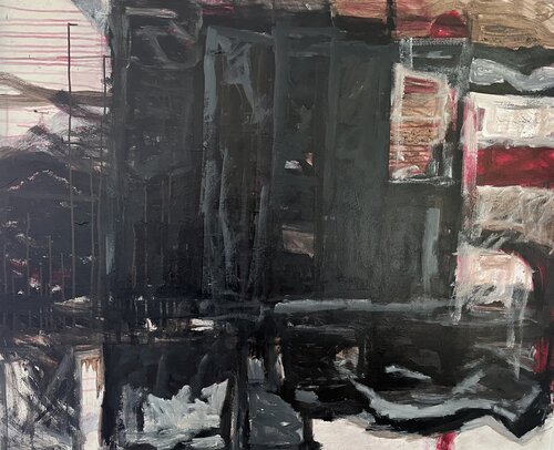 Burnt fields van Hermie Meerman, Schilderij te koop op Singulart