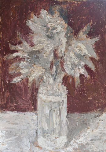 White Sunflowers (Print & Frame) di Aram Asarian, Pittura in vendita su Singulart