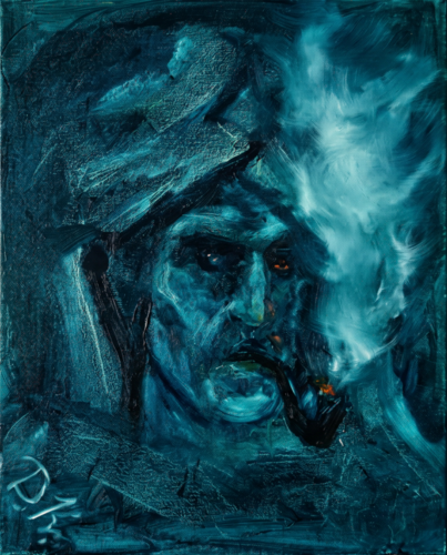 The Sage, the Sorcerer van Dan Makayda, Schilderij te koop op Singulart