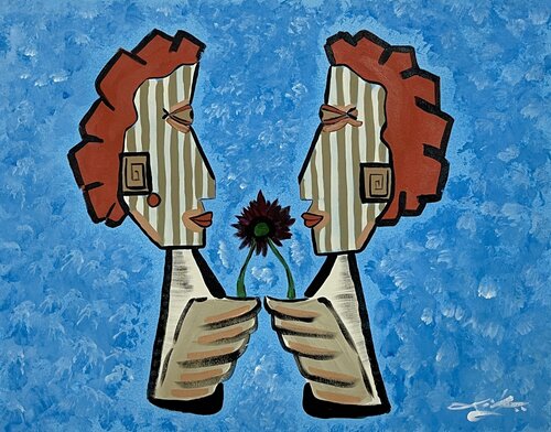 “Infinite, For now” (Petals to Dust collection) by Liban Finser, Painting for Sale on Singulart