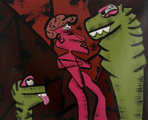 OVER-THINKING (Petals To Dust Collection) von Liban Finser, Malerei kaufen auf Singulart