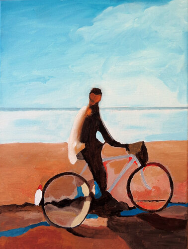Beach rider di Peter Loretan, Pittura in vendita su Singulart