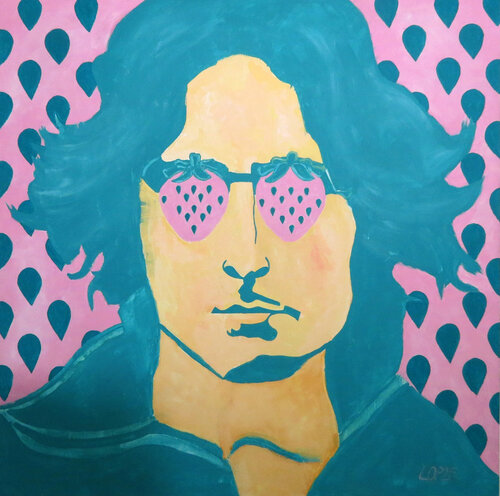 Strawberry field by Peter Loretan, Painting for Sale on Singulart