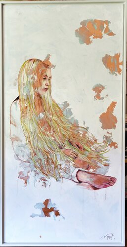 AZUL (n°1 série) di Nathalie Peyrot, Pittura in vendita su Singulart