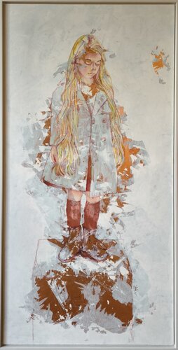 AZUL (n°2 série) Le Cube by Nathalie Peyrot, Painting for Sale on Singulart