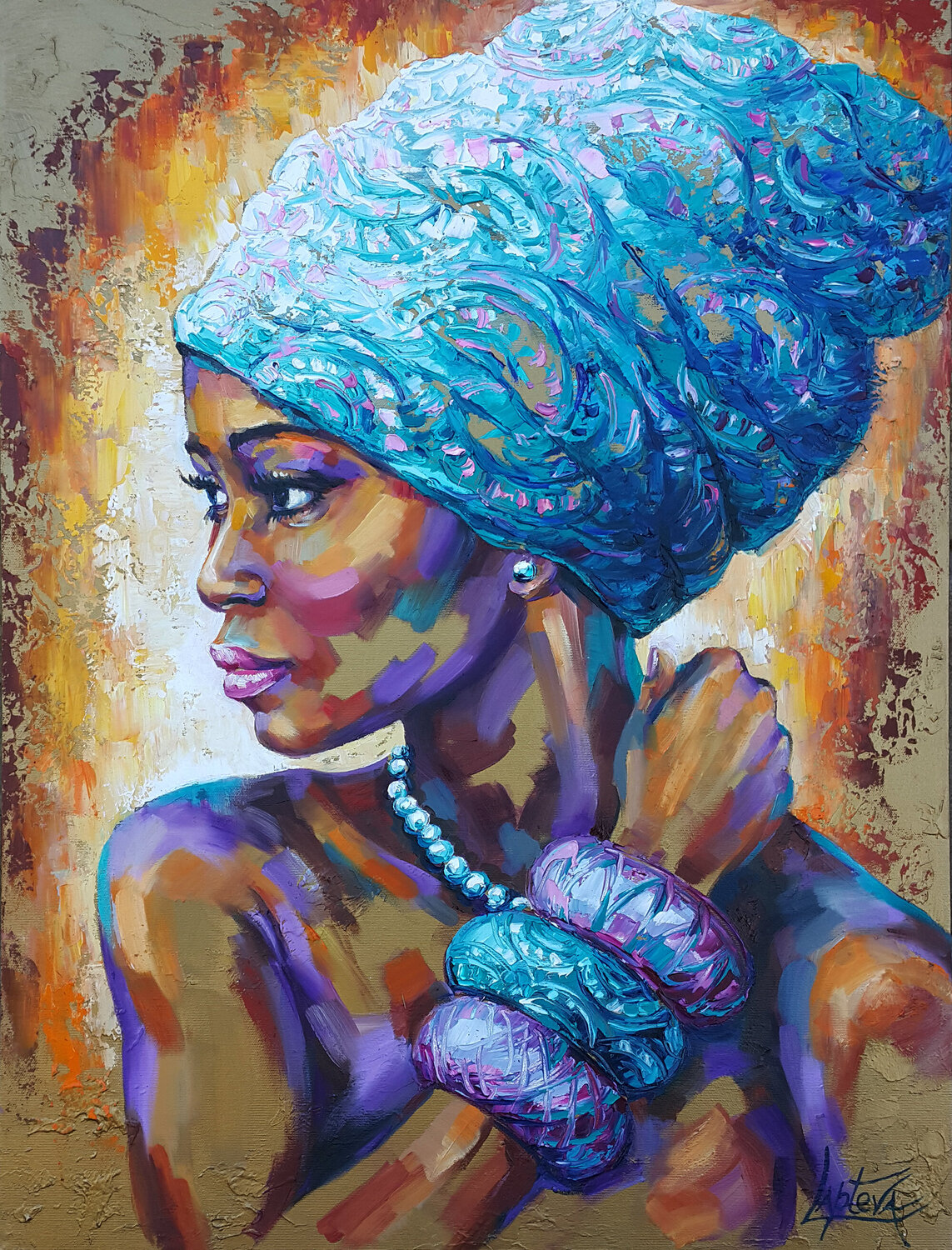 WOMAN 油絵アート Amazon.com: Yahedoba Original oil painting sexy abstract woman