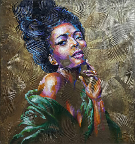 Painting portrait Renaissance van Viktoria Lapteva, Schilderij te koop op Singulart