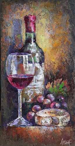 Good year  -  painting still life di Viktoria Lapteva, Pittura in vendita su Singulart