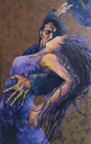 Paintinng Passion dance von Viktoria Lapteva, Malerei kaufen auf Singulart