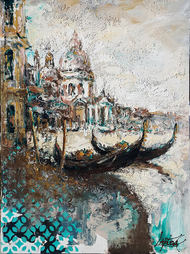 Melody of the Grand Canal de Viktoria Lapteva, Pintura a la venta en Singulart