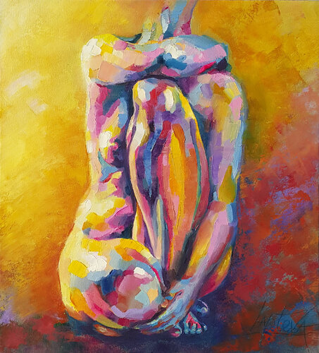 Soul Palette par Viktoria Lapteva, Peinture en vente sur Singulart