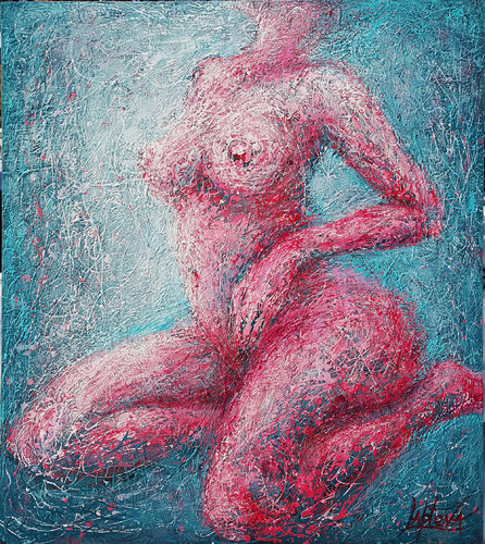Intertwining of Elements di Viktoria Lapteva, Pittura in vendita su Singulart
