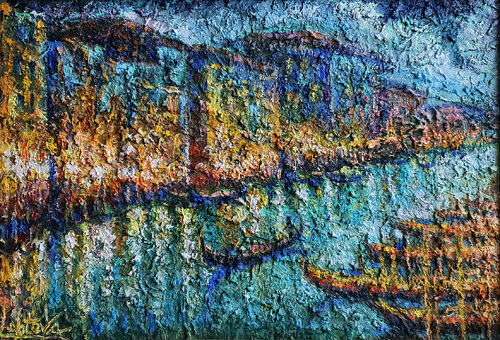 Evening lights of the Grand Canal van Viktoria Lapteva, Schilderij te koop op Singulart