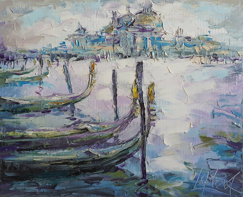 Venice, landscape Italy de Viktoria Lapteva, Pintura a la venta en Singulart