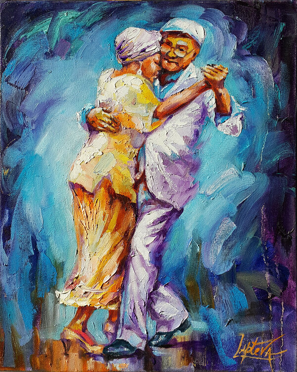 Dance of Love - original oil painting, canvas Viktoria Lapteva