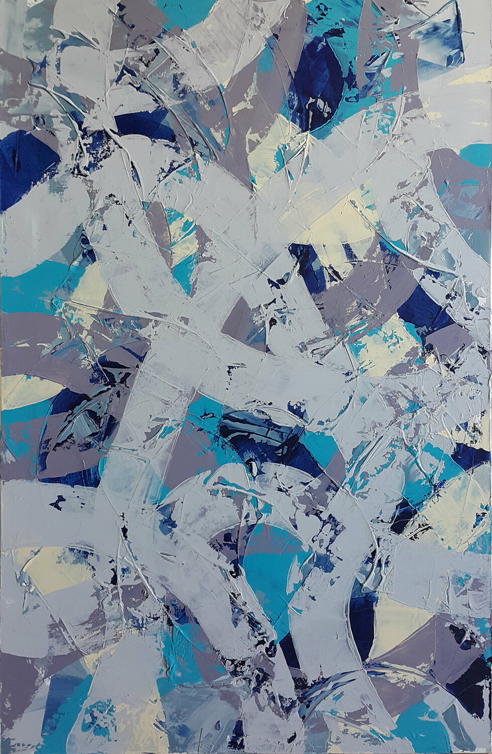 Invisible thoughts original akrylic painting Viktoria Lapteva