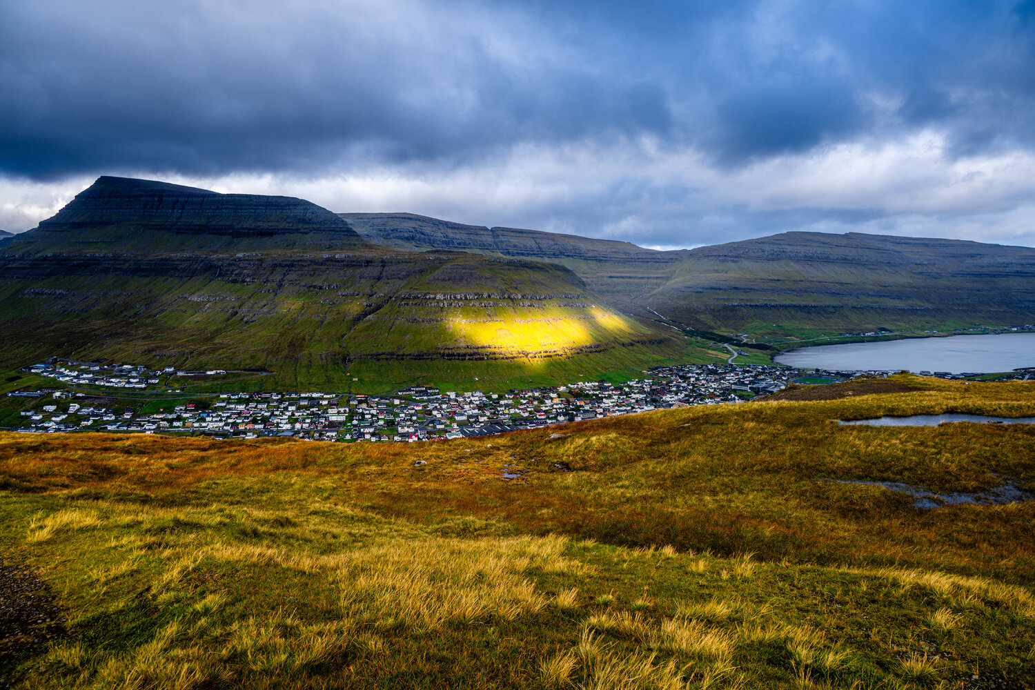 Faroe islands Mountain and Sea David Campling