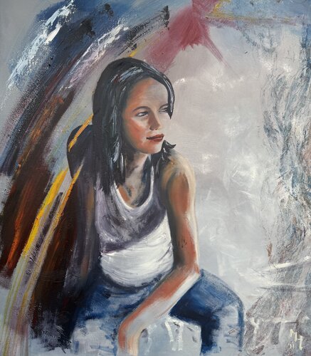 Young girl van marije hendrickx, Schilderij te koop op Singulart