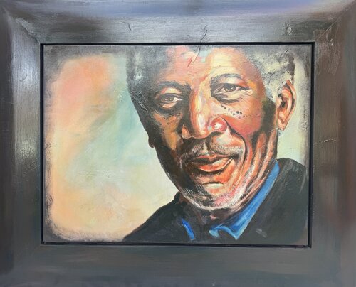 Morgan Freeman di marije hendrickx, Pittura in vendita su Singulart
