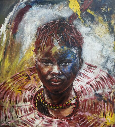 Pokot girl von marije hendrickx, Malerei kaufen auf Singulart