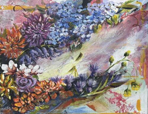 flowers von marije hendrickx, Malerei kaufen auf Singulart