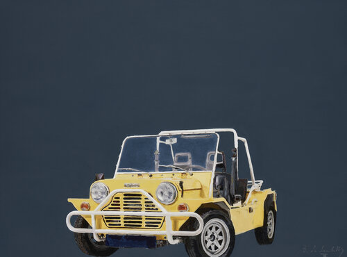 Echappée en Mini Moke van baudouin de Lambilly, Schilderij te koop op Singulart