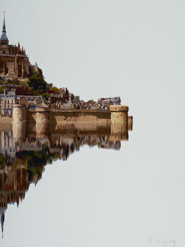 Reflet éphémère du Mont van baudouin de Lambilly, Schilderij te koop op Singulart