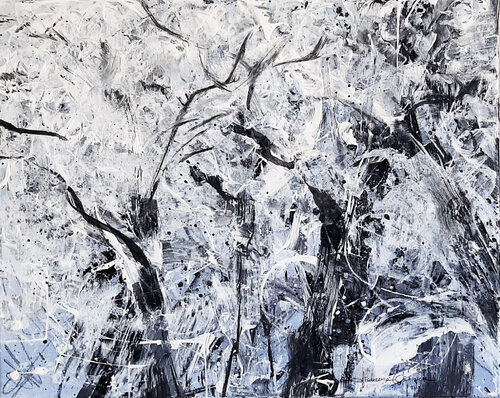 Movimenti in bianco e nero #1 by Francesca Tesoriere, 회화 for Sale on Singulart