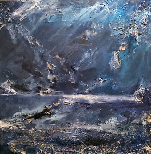 Deep blue by Davide Susca Susca, Painting for Sale on Singulart
